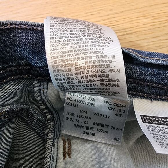 Levis 529 Jeans Womens 10M Blue Curvy Bootcut Dark Wash Flared Rock Denim 30x32 - Picture 10 of 12